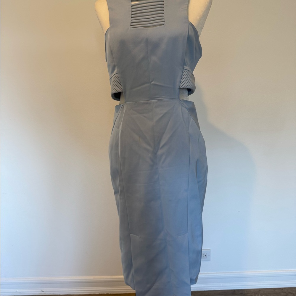 Elegant Blue Sleeveless Dress